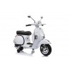 Scooter Electrique Vespa 18W pour Enfant - avec Klaxon, Système Audio et Roulettes de soutien Scooter Electrique Vespa 18W pour Enfant - avec Klaxon, Système Audio et Roulettes de soutien