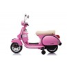 Scooter Electrique Vespa 18W pour Enfant - avec Klaxon, Système Audio et Roulettes de soutien Scooter Electrique Vespa 18W pour Enfant - avec Klaxon, Système Audio et Roulettes de soutien