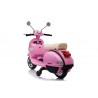 Scooter Electrique Vespa 18W pour Enfant - avec Klaxon, Système Audio et Roulettes de soutien Scooter Electrique Vespa 18W pour Enfant - avec Klaxon, Système Audio et Roulettes de soutien