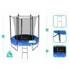 Trampoline extérieur 6FT 185cm Classique Jump4Fun Trampoline extérieur 6FT 185cm Classique Jump4Fun