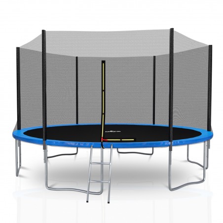 Trampoline extérieur 400 cm filet extérieur - filet de sécurité + matelas de protection + echelle - norme EU