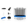 Trampoline extérieur Classique 10Ft / ø305cm KAIA SPORTS Trampoline de jardin avec Filet, mousse de protection et échelle Trampoline extérieur Classique 10Ft / ø305cm KAIA SPORTS Trampoline de jardin avec Filet, mousse de protection et échelle