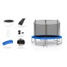 Trampoline extérieur Classique 12Ft / ø366cm KAIA SPORTS Trampoline de jardin avec Filet, mousse de protection et échelle Trampoline extérieur Classique 12Ft / ø366cm KAIA SPORTS Trampoline de jardin avec Filet, mousse de protection et échelle