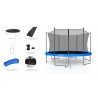 Trampoline extérieur Classique 13Ft / ø400cm KAIA SPORTS Trampoline de jardin avec Filet, mousse de protection et échelle Trampoline extérieur Classique 13Ft / ø400cm KAIA SPORTS Trampoline de jardin avec Filet, mousse de protection et échelle