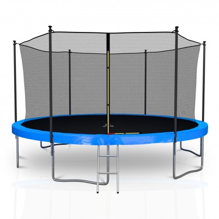 Trampoline extérieur Classique 14Ft / ø424cm KAIA SPORTS Trampoline de jardin avec Filet, mousse de protection et échelle