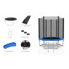 Trampoline extérieur Deluxe 6Ft / ø185cm KAIA SPORTS Trampoline de jardin avec Filet, mousse de protection et échelle Trampoline extérieur Deluxe 6Ft / ø185cm KAIA SPORTS Trampoline de jardin avec Filet, mousse de protection et échelle