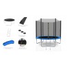 Trampoline extérieur Deluxe 8Ft / ø244cm KAIA SPORTS Trampoline de jardin avec Filet, mousse de protection et échelle Trampoline extérieur Deluxe 8Ft / ø244cm KAIA SPORTS Trampoline de jardin avec Filet, mousse de protection et échelle