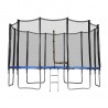 Trampoline de Jardin TUV avec Filet extérieur, Echelle et mousse de protection, Ø diamètre 13 Ft / 400 cm - 12 perches Trampoline de Jardin TUV avec Filet extérieur, Echelle et mousse de protection, Ø diamètre 13 Ft / 400 cm - 12 perches