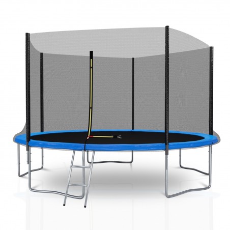 Trampoline de Jardin avec Filet extérieur, diamètre 12 FT / 366cm - 5 perches