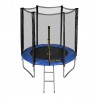 Trampoline de Jardin avec filet de sécurité exterieur, échelle et mousse de protection  diamètre 6FT / 185 cm