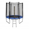 Trampoline de Jardin avec filet de sécurité exterieur, échelle et mousse de protection  diamètre 6FT / 185 cm