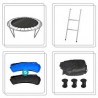Trampoline extérieur Classique Play4Fun 10Ft - ø305cm - Avec Housse de coussin réversible Bleu / Noir Trampoline extérieur Classique Play4Fun 10Ft - ø305cm - Avec Housse de coussin réversible Bleu / Noir