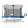 Trampoline extérieur 430 cm réversible - filet de sécurité + matelas de protection + echelle - norme EU Trampoline extérieur 430 cm réversible - filet de sécurité + matelas de protection + echelle - norme EU