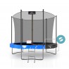 Trampoline extérieur 300 cm réversible - filet de sécurité + matelas de protection + echelle - norme EU Trampoline extérieur 300 cm réversible - filet de sécurité + matelas de protection + echelle - norme EU
