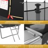 Trampoline extérieur 300 cm réversible - filet de sécurité + matelas de protection + echelle - norme EU Trampoline extérieur 300 cm réversible - filet de sécurité + matelas de protection + echelle - norme EU