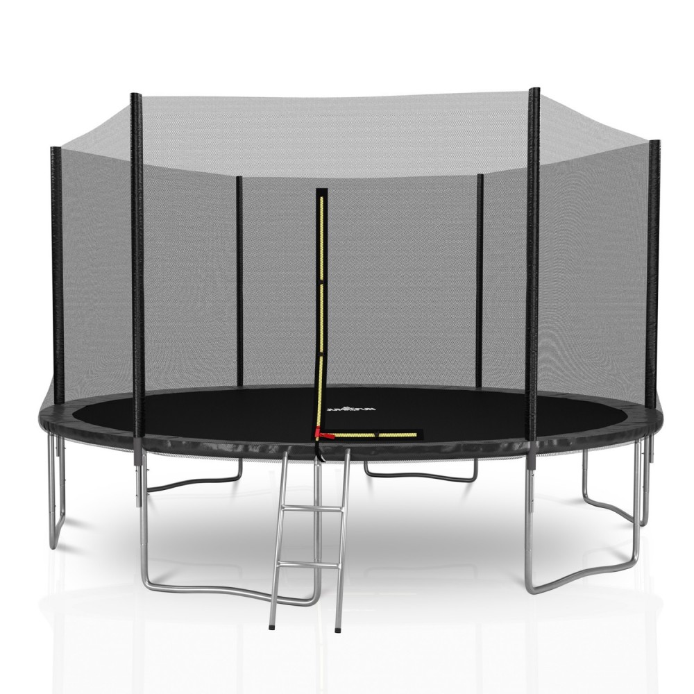 Trampoline extérieur 400 cm filet extérieur - filet de sécurité + matelas de protection + echelle - norme EU
