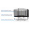Trampoline extérieur 400 cm filet extérieur - filet de sécurité + matelas de protection + echelle - norme EU Trampoline extérieur 400 cm filet extérieur - filet de sécurité + matelas de protection + echelle - norme EU