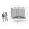 Trampoline extérieur Classique 10Ft / ø305cm KAIA SPORTS Trampoline de jardin avec Filet, mousse de protection et échelle Trampoline extérieur Classique 10Ft / ø305cm KAIA SPORTS Trampoline de jardin avec Filet, mousse de protection et échelle