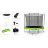 Trampoline extérieur Classique 10Ft / ø305cm KAIA SPORTS Trampoline de jardin avec Filet, mousse de protection et échelle Trampoline extérieur Classique 10Ft / ø305cm KAIA SPORTS Trampoline de jardin avec Filet, mousse de protection et échelle