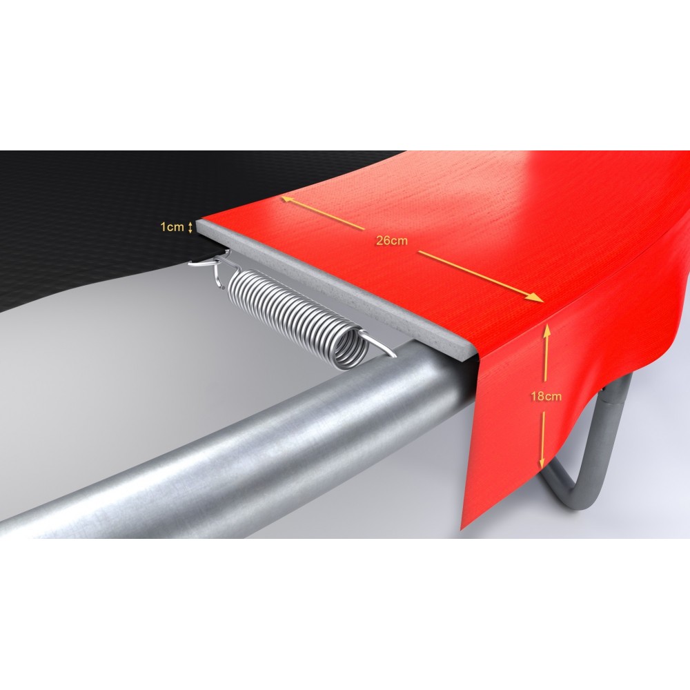 Trampoline extérieur Classique 10Ft / ø305cm KAIA SPORTS Trampoline de jardin avec Filet, mousse de protection et échelle