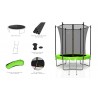 Trampoline extérieur Classique 6Ft / ø185cm KAIA SPORTS Trampoline de jardin avec Filet, mousse de protection et échelle Trampoline extérieur Classique 6Ft / ø185cm KAIA SPORTS Trampoline de jardin avec Filet, mousse de protection et échelle