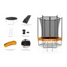 Trampoline extérieur Classique 6Ft / ø185cm KAIA SPORTS Trampoline de jardin avec Filet, mousse de protection et échelle Trampoline extérieur Classique 6Ft / ø185cm KAIA SPORTS Trampoline de jardin avec Filet, mousse de protection et échelle