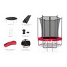 Trampoline extérieur Classique 6Ft / ø185cm KAIA SPORTS Trampoline de jardin avec Filet, mousse de protection et échelle Trampoline extérieur Classique 6Ft / ø185cm KAIA SPORTS Trampoline de jardin avec Filet, mousse de protection et échelle