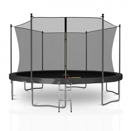 Trampoline extérieur Classique 13Ft / ø400cm KAIA SPORTS Trampoline de jardin avec Filet, mousse de protection et échelle