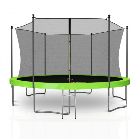 Trampoline extérieur Classique 13Ft / ø400cm KAIA SPORTS Trampoline de jardin avec Filet, mousse de protection et échelle