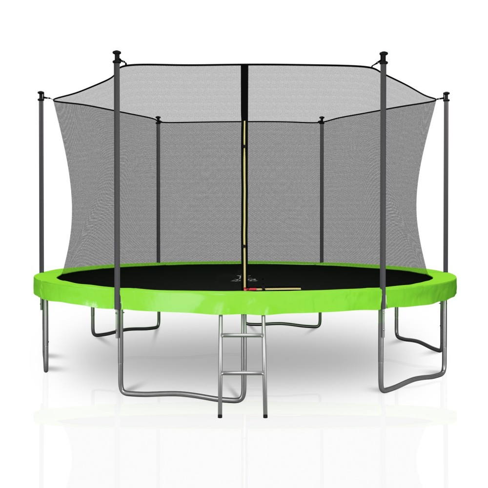 Trampoline extérieur Classique 13Ft / ø400cm KAIA SPORTS Trampoline de jardin avec Filet, mousse de protection et échelle