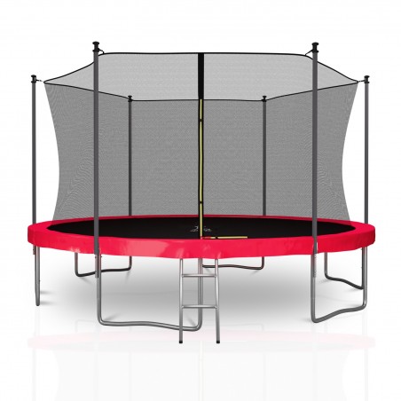 Trampoline extérieur Classique 13Ft / ø400cm KAIA SPORTS Trampoline de jardin avec Filet, mousse de protection et échelle