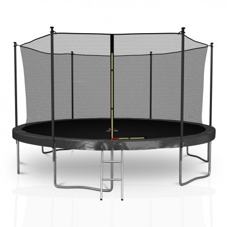 Trampoline extérieur Classique 14Ft / ø424cm KAIA SPORTS Trampoline de jardin avec Filet, mousse de protection et échelle