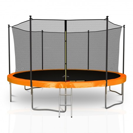 Trampoline extérieur Classique 14Ft / ø424cm KAIA SPORTS Trampoline de jardin avec Filet, mousse de protection et échelle