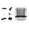 Trampoline extérieur Classique 8Ft / ø244cm KAIA SPORTS Trampoline de jardin avec Filet, mousse de protection et échelle Trampoline extérieur Classique 8Ft / ø244cm KAIA SPORTS Trampoline de jardin avec Filet, mousse de protection et échelle