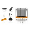 Trampoline extérieur Classique 8Ft / ø244cm KAIA SPORTS Trampoline de jardin avec Filet, mousse de protection et échelle Trampoline extérieur Classique 8Ft / ø244cm KAIA SPORTS Trampoline de jardin avec Filet, mousse de protection et échelle