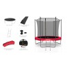 Trampoline extérieur Classique 8Ft / ø244cm KAIA SPORTS Trampoline de jardin avec Filet, mousse de protection et échelle Trampoline extérieur Classique 8Ft / ø244cm KAIA SPORTS Trampoline de jardin avec Filet, mousse de protection et échelle