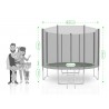 Trampoline extérieur Deluxe 10Ft / ø305cm KAIA SPORTS Trampoline de jardin avec Filet, mousse de protection et échelle Trampoline extérieur Deluxe 10Ft / ø305cm KAIA SPORTS Trampoline de jardin avec Filet, mousse de protection et échelle