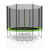Trampoline extérieur Deluxe 10Ft / ø305cm KAIA SPORTS Trampoline de jardin avec Filet, mousse de protection et échelle Trampoline extérieur Deluxe 10Ft / ø305cm KAIA SPORTS Trampoline de jardin avec Filet, mousse de protection et échelle