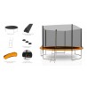 Trampoline extérieur Deluxe 12Ft / ø366cm KAIA SPORTS Trampoline de jardin avec Filet, mousse de protection et échelle Trampoline extérieur Deluxe 12Ft / ø366cm KAIA SPORTS Trampoline de jardin avec Filet, mousse de protection et échelle