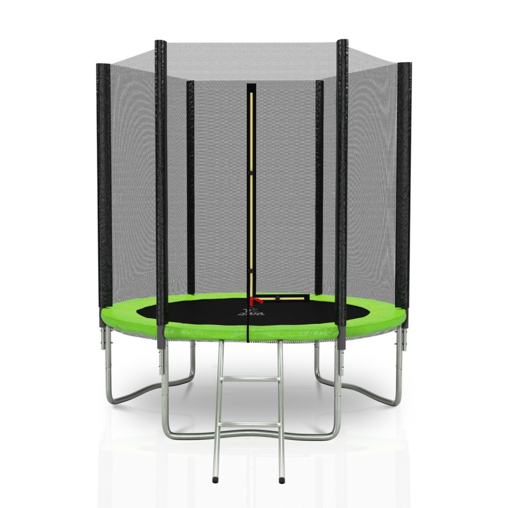 Trampoline extérieur Deluxe 6Ft / ø185cm KAIA SPORTS Trampoline de jardin avec Filet, mousse de protection et échelle