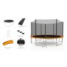 Trampoline extérieur Deluxe 13Ft / ø400cm KAIA SPORTS Trampoline de jardin avec Filet, mousse de protection et échelle Trampoline extérieur Deluxe 13Ft / ø400cm KAIA SPORTS Trampoline de jardin avec Filet, mousse de protection et échelle