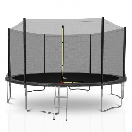 Trampoline extérieur Deluxe 14Ft / ø424cm KAIA SPORTS Trampoline de jardin avec Filet, mousse de protection et échelle