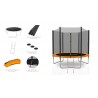 Trampoline extérieur Deluxe 8Ft / ø244cm KAIA SPORTS Trampoline de jardin avec Filet, mousse de protection et échelle Trampoline extérieur Deluxe 8Ft / ø244cm KAIA SPORTS Trampoline de jardin avec Filet, mousse de protection et échelle