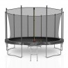 Trampoline de Jardin renforcé, diamètre 12FT / 366 cm avec filet de sécurité intérieur, echelle et mousse de protection Trampoline de Jardin renforcé, diamètre 12FT / 366 cm avec filet de sécurité intérieur, echelle et mousse de protection
