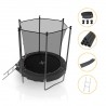 Trampoline de Jardin, Ø diamètre 6FT / 185cm avec Filet intérieur de sécurité, Echelle et Mousse de protection - 6 perches Trampoline de Jardin, Ø diamètre 6FT / 185cm avec Filet intérieur de sécurité, Echelle et Mousse de protection - 6 perches
