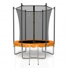 Trampoline de Jardin, Ø diamètre 6FT / 185cm avec Filet intérieur de sécurité, Echelle et Mousse de protection - 6 perches Trampoline de Jardin, Ø diamètre 6FT / 185cm avec Filet intérieur de sécurité, Echelle et Mousse de protection - 6 perches