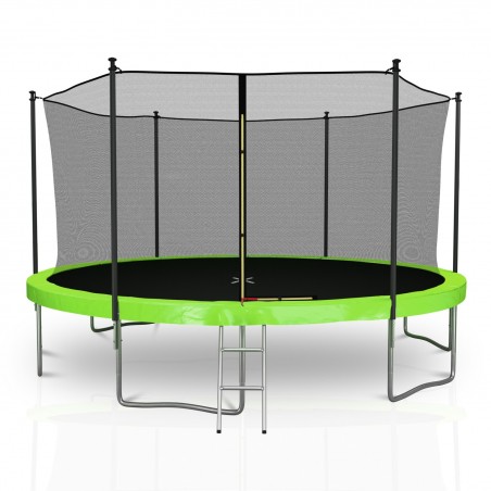 Trampoline de Jardin TUV avec Filet intérieur, diamètre 14 Ft / 427cm - 6 perches