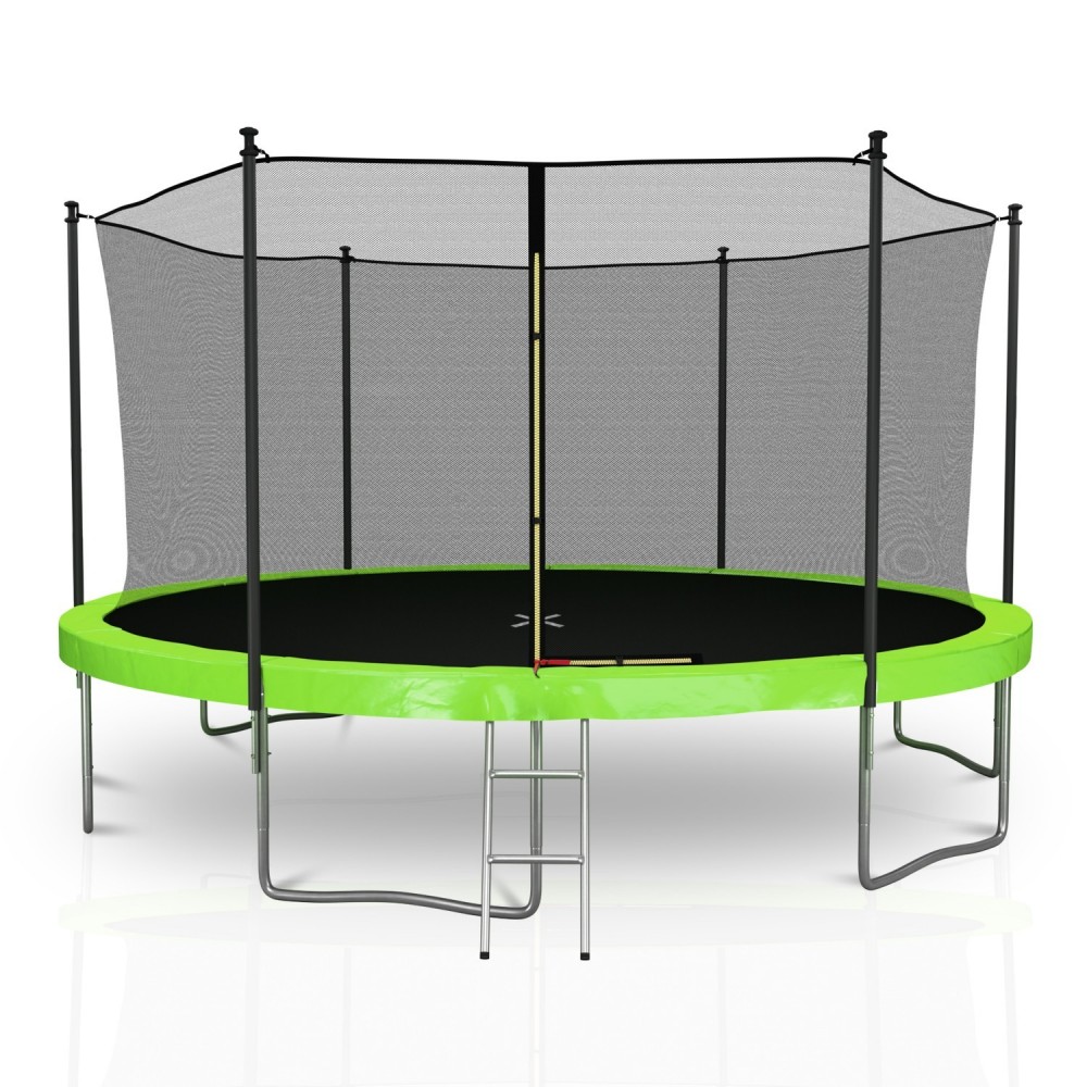 Trampoline de Jardin TUV avec Filet intérieur, diamètre 14 Ft / 427cm - 6 perches