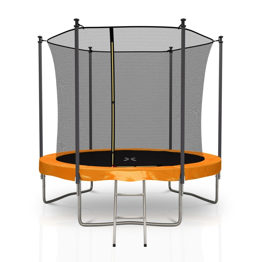 Trampoline de Jardin avec Filet intérieur, diamètre 8 Ft / 244cm - 6 perches