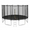 Trampoline de Jardin TUV avec Filet extérieur, Echelle et mousse de protection, Ø diamètre 13 Ft / 400 cm - 12 perches Trampoline de Jardin TUV avec Filet extérieur, Echelle et mousse de protection, Ø diamètre 13 Ft / 400 cm - 12 perches